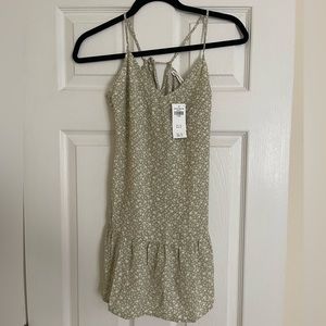 Abercrombie & Fitch green floral mini dress